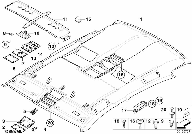 Потолок / поручень
