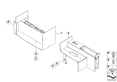 Средн.подлокотник/держатель оружия-рации