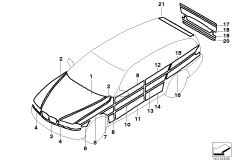 Наклейки на полиц,пож.а/м, скорой помощи