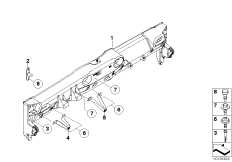 опора панели приборов