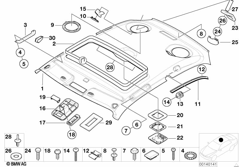 Потолок / поручень