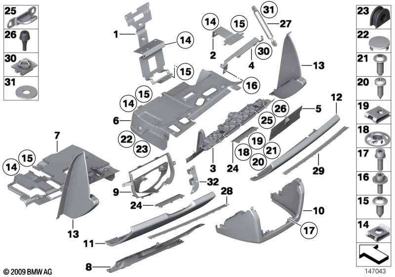 Панель приборов, Нж часть