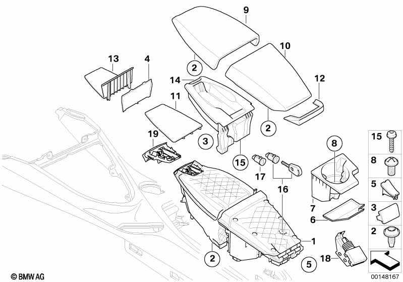 Центр.консоль/кронштейн и облицовка