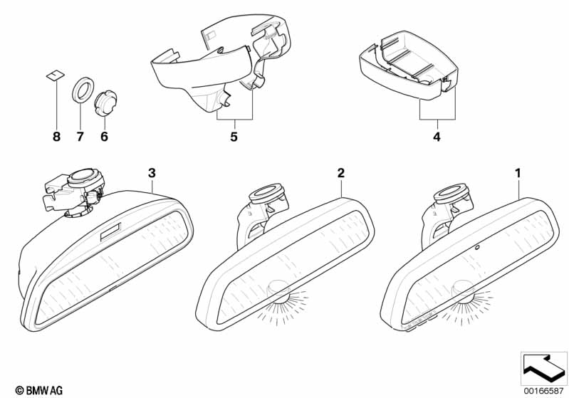 Внутр.зеркало с автоматич.затемнением