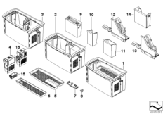 Отдел.для мелких вещей в центр.консоли
