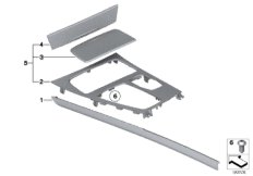 Дек.накладки на центральную консоль