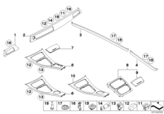 Декоративные планки satin-silber