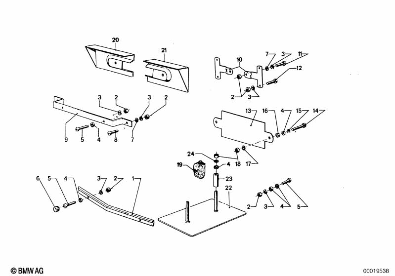 Крепление номерного знака