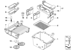 Отдел.для мелких вещей в центр.консоли