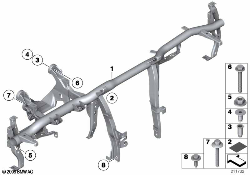 опора панели приборов