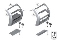 Доп.элементы центральной консоли Зд
