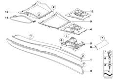 Доп.элементы центральной консоли