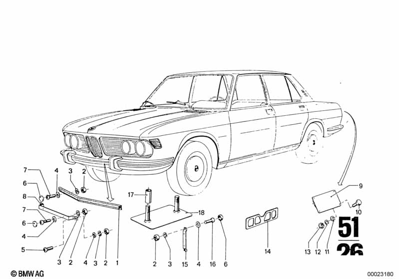 Крепление номерного знака