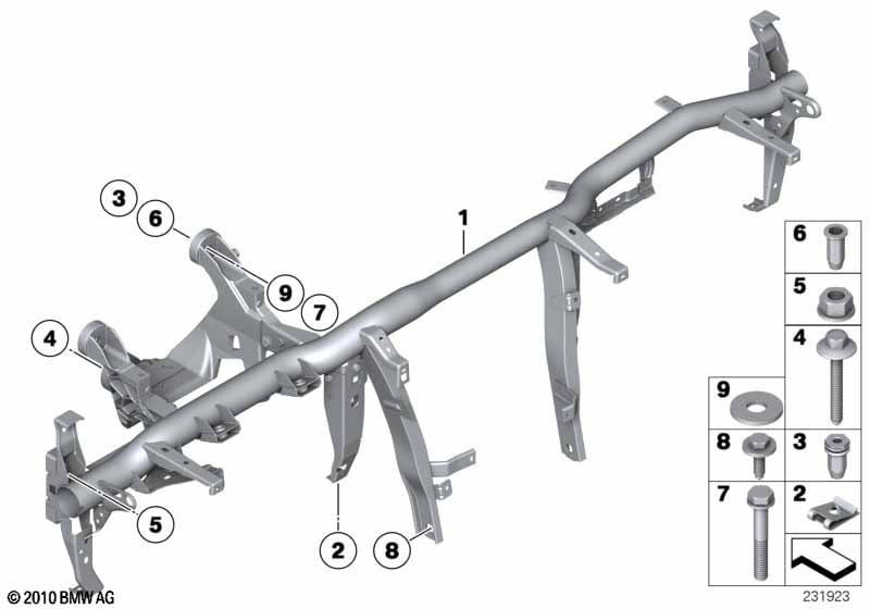 опора панели приборов