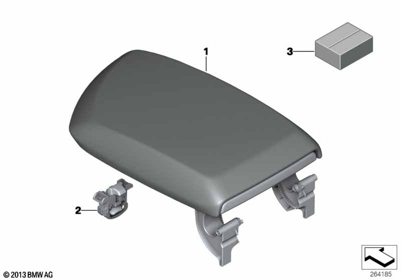 Подлокотник на центральной консоли