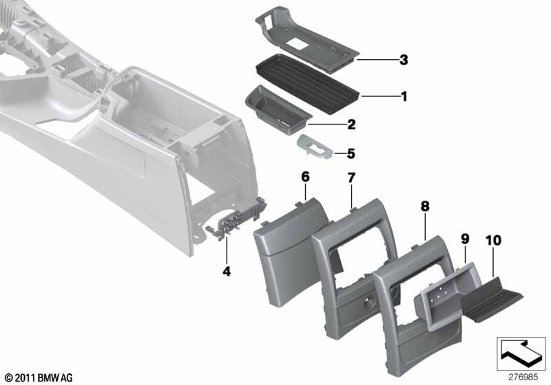 Доп.элементы центральной консоли