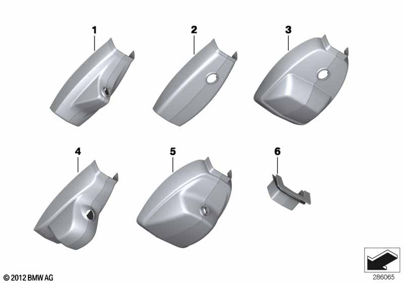 Комплект накладок ножки зеркала