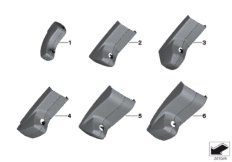 Кожух внутреннего зеркала заднего вида