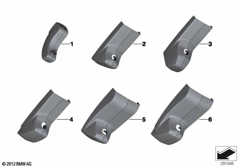 Кожух внутреннего зеркала заднего вида