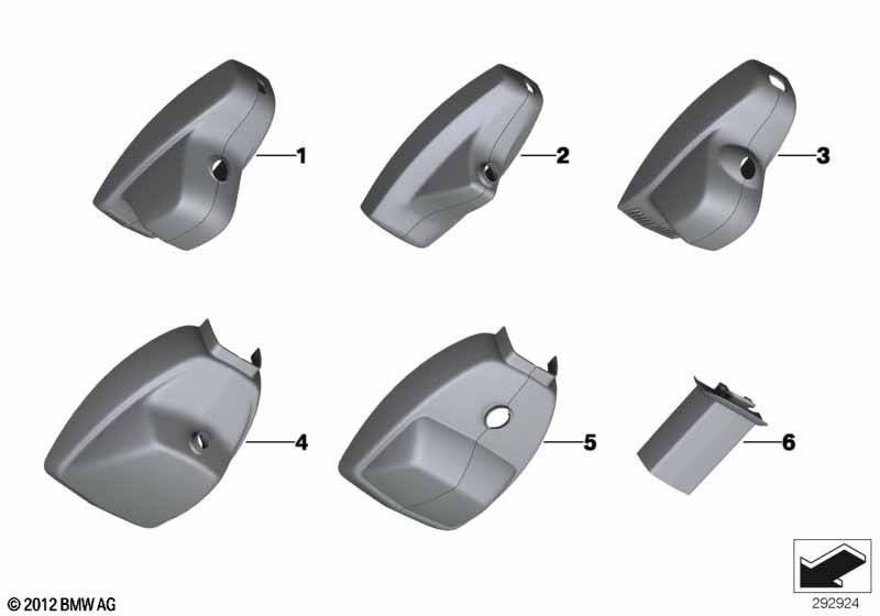 Кожух внутреннего зеркала заднего вида