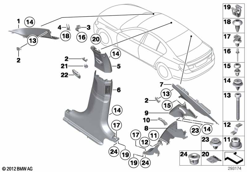 Облицовка Пд / Ср / Зд стойки