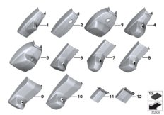 Кожух внутреннего зеркала заднего вида
