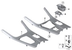 Дек.накладки на центральную консоль