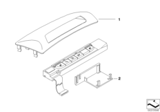 Накладка коммутац.центра в центр.консоли