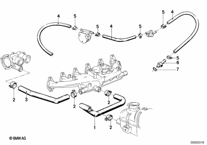 Водяной шланг системы охлаждения