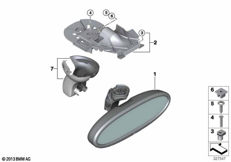 Внутр.зеркало с автоматич.затемнением