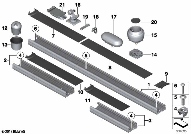 Доп.элементы центральной консоли