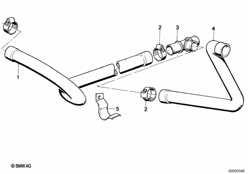 Водяной шланг системы охлаждения