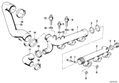 Водяной шланг системы охлаждения