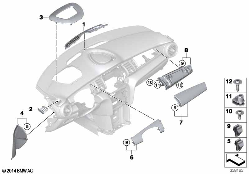 Доп.элементы панели приборов Вх