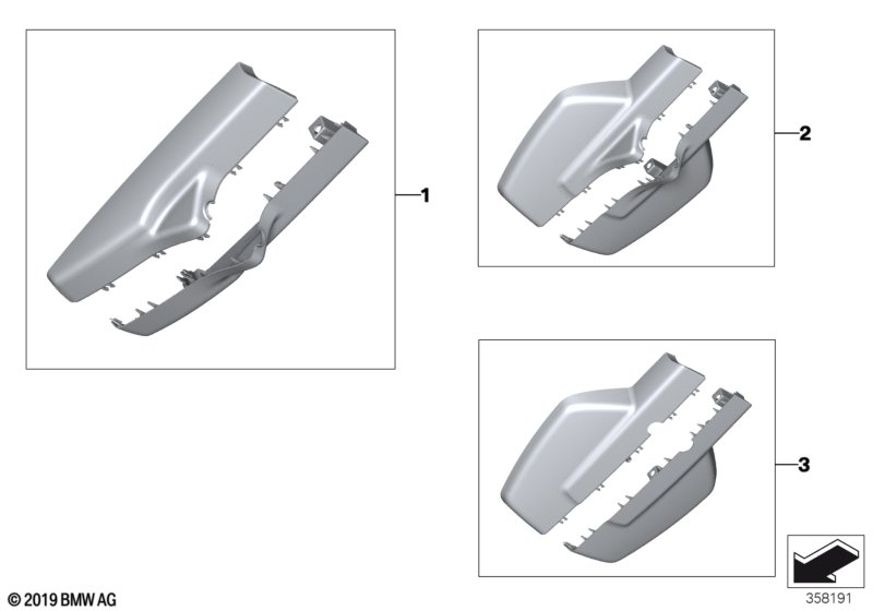 Кожух внутреннего зеркала заднего вида