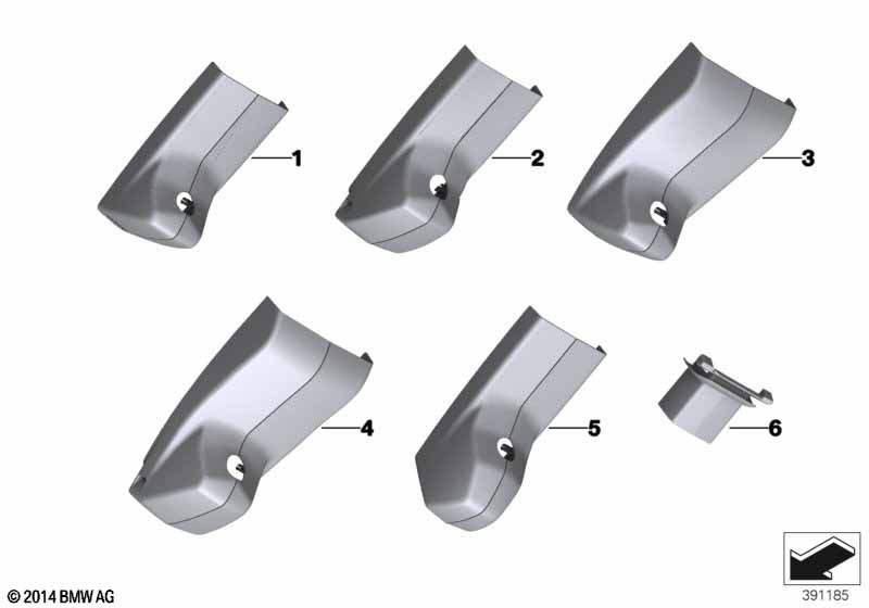 Кожух внутреннего зеркала заднего вида