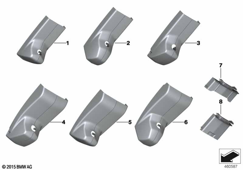 Кожух внутреннего зеркала заднего вида