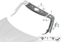 Облицовка Пд стойки / внутр.обтекатель