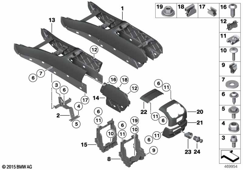 Кронштейн центральной консоли