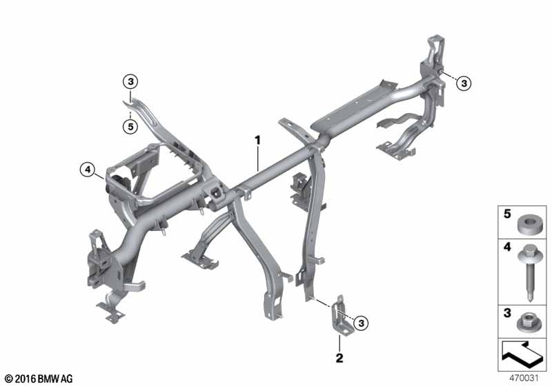 опора панели приборов