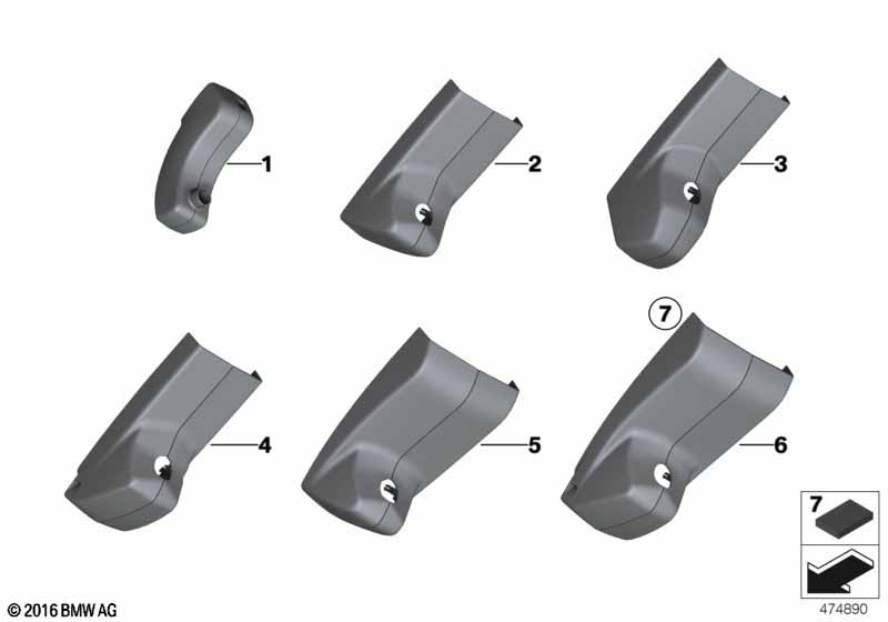 Кожух внутреннего зеркала заднего вида