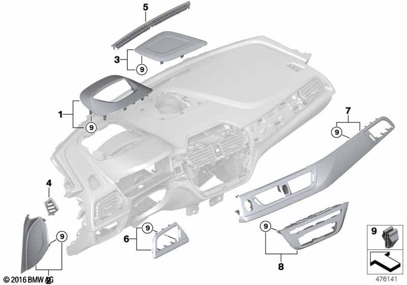 Доп.элементы панели приборов Вх
