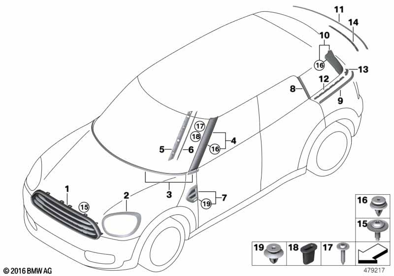 Наружные накладки / декоративные решетки
