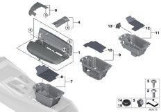 Подлокотник на центральной консоли