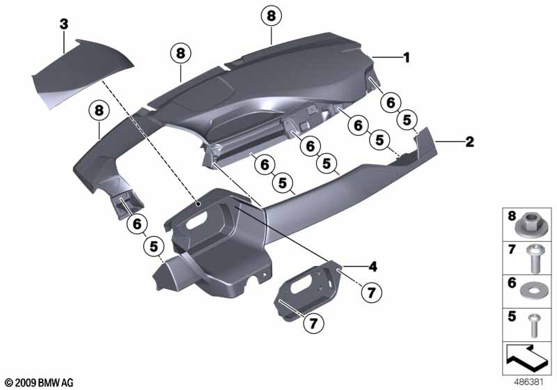облицовка панели приборов