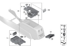 Отдел.для мелких вещей в центр.консоли
