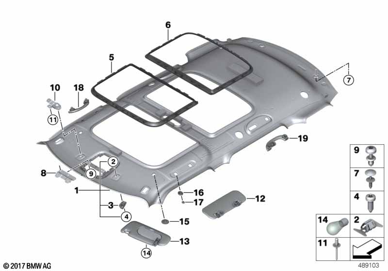 Потолок панорамной стеклянной крыши