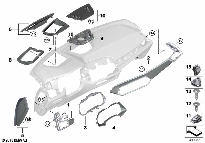 Доп.элементы панели приборов Вх