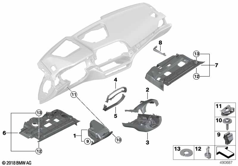 Доп.элементы панели приборов Нж.