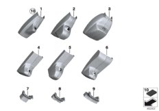 Кожух внутреннего зеркала заднего вида